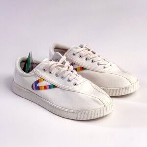 NEW Men’s Tretorn Nylite Plus Sneakers – Rainbow Canvas – Size 8 🌈✨